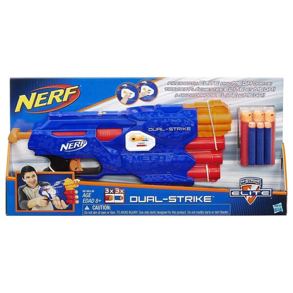 

Бластер Nerf N-Strike Elite and Mega DualStrike Blaster Двойной выстрел (B4619)