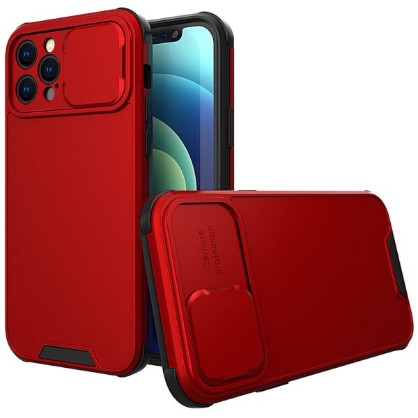 

TPU+PC чехол Lens series для Samsung Galaxy A72 4G / A72 5G Красный