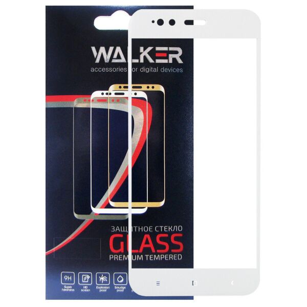 

Защитное стекло Walker 3D Full Glue для Xiaomi Mi A1/Mi 5X White