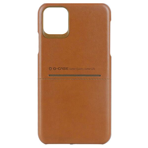 

Кожаная накладка G-Case Cardcool Series для Apple iPhone 13 Pro (6.1") Коричневый