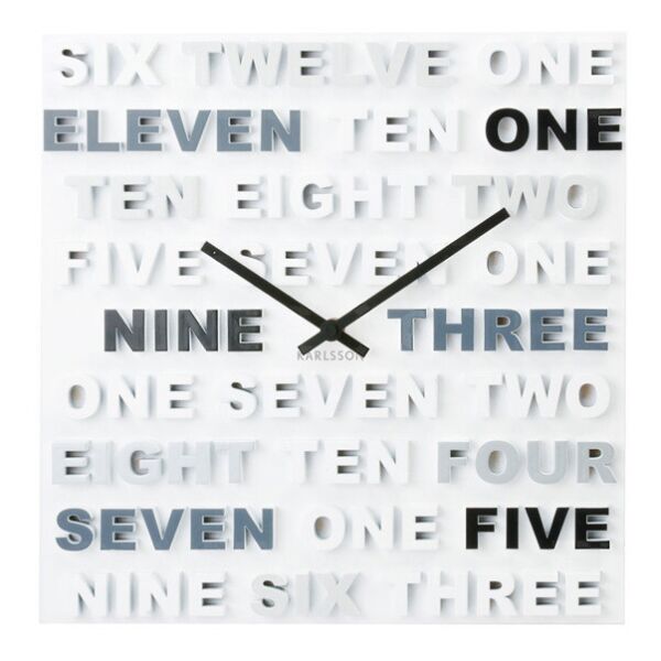 

Часы настенные "One Two Three" 35х35 см