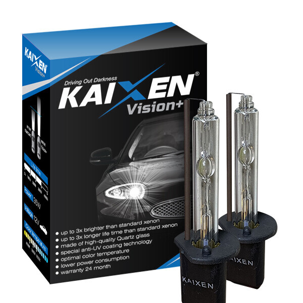 

Ксеноновые лампы KAIXEN H1 4300K (35W/3800Lm) Vision+ MAXX