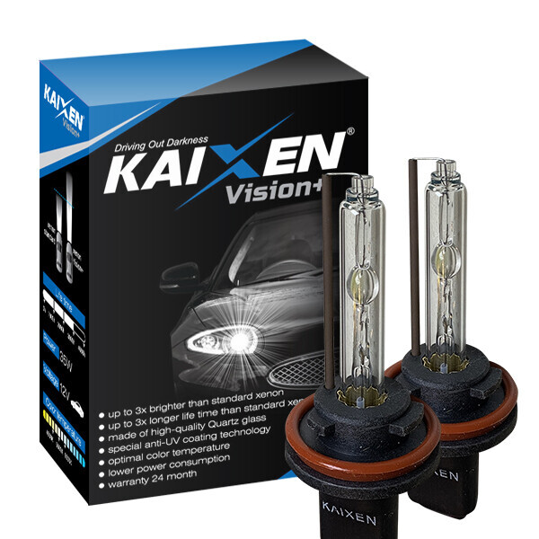 

Ксеноновые лампы KAIXEN H11 4300K (35W/3800Lm) Vision+ MAXX