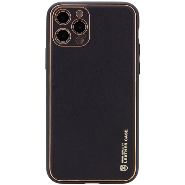

Кожаный чехол Xshield для Apple iPhone 13 Pro (6.1") Черный / Black