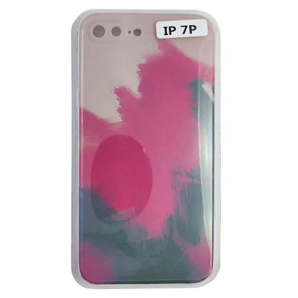 

Чехол Silicone Water Print iPhone 7/8 Plus Mix Color Red