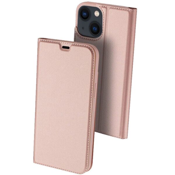 

Чехол-книжка Dux Ducis с карманом для визиток для Apple iPhone 13 (6.1") Rose Gold