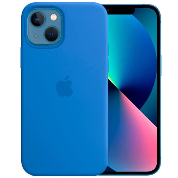 

Чехол Silicone Case Full Protective (AA) для Apple iPhone 13 mini (5.4") Синий / Capri Blue