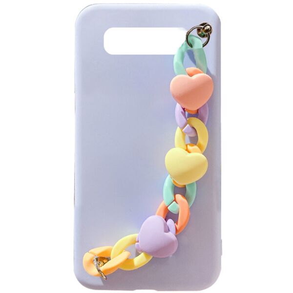 

Чехол Chained Heart c подвесной цепочкой для Samsung Galaxy S10 Lilac Blue