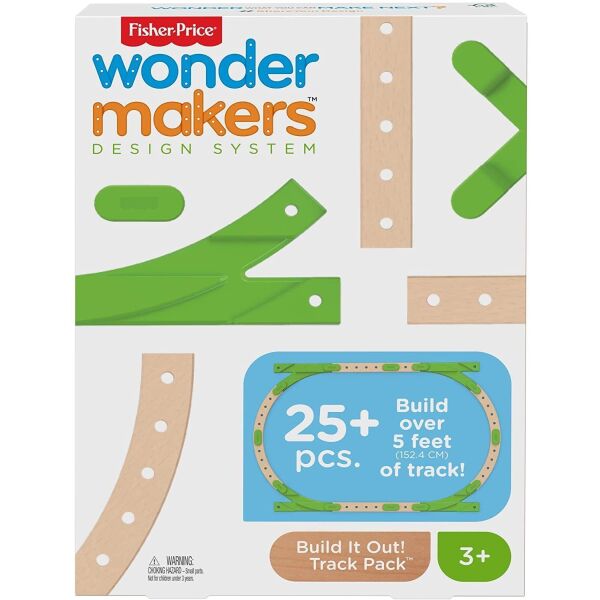 

Деревянный конструктор Fisher-Price Wonder Makers Design System Build it Out! Track Pack (GFP81)