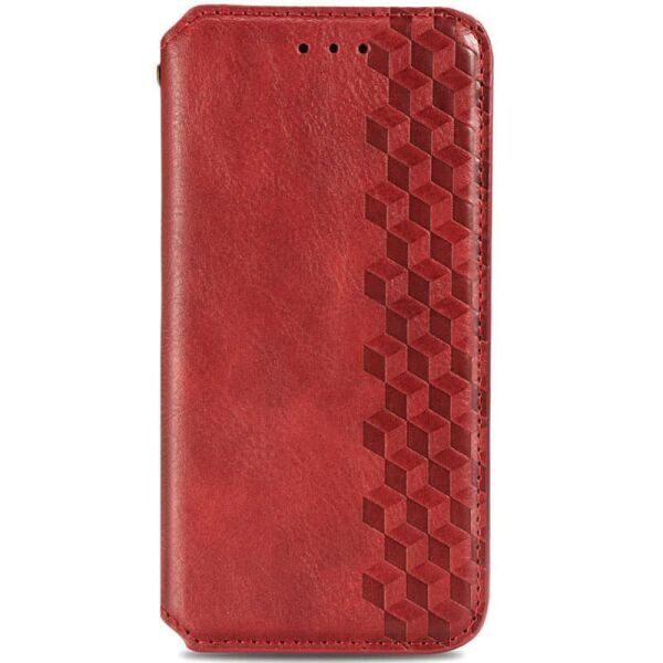 

Кожаный чехол книжка GETMAN Cubic (PU) для Xiaomi Poco M4 Pro 5G Красный