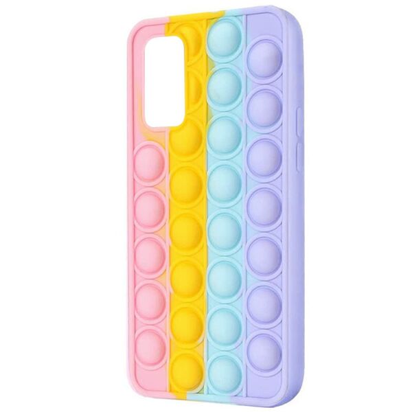 

Cиликоновый 3D чехол-антистресс Pop it Bubble для Xiaomi Redmi Note 10 Pro / 10 Pro Max Разноцветный