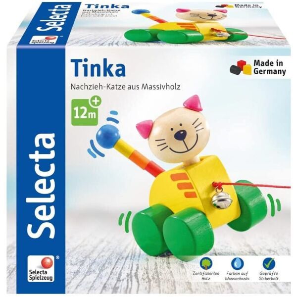 

Деревянная каталка Selecta Tinka, 12 см. Кошка (62035)