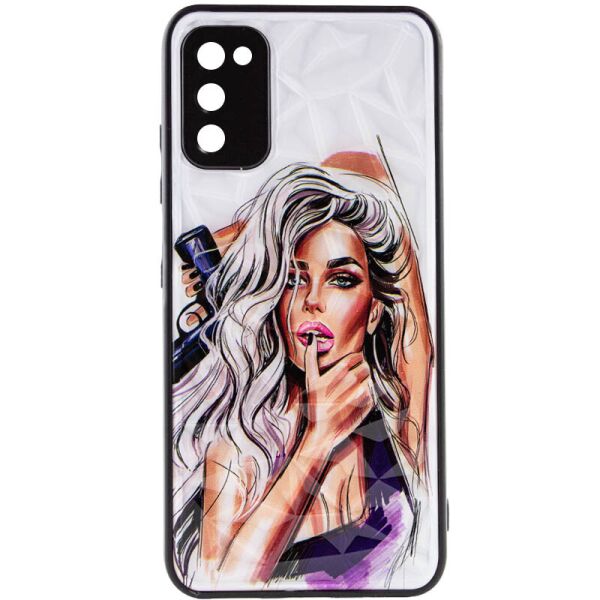 

TPU+PC чехол Prisma Ladies для Samsung Galaxy A03s Purple