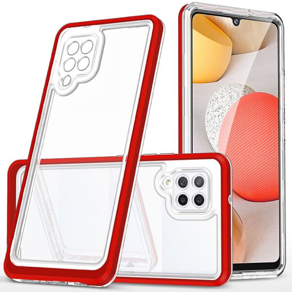 

TPU+PC чехол Clear 360 для Samsung Galaxy A22 4G Красный