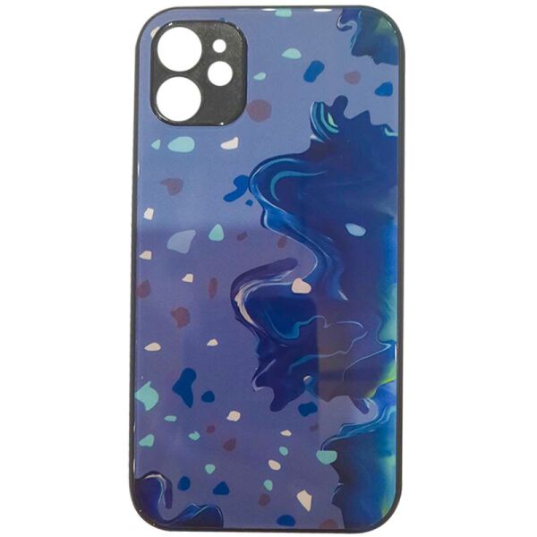 

TPU+Glass чехол Diversity для Samsung Galaxy A12 / M12 Stains blue