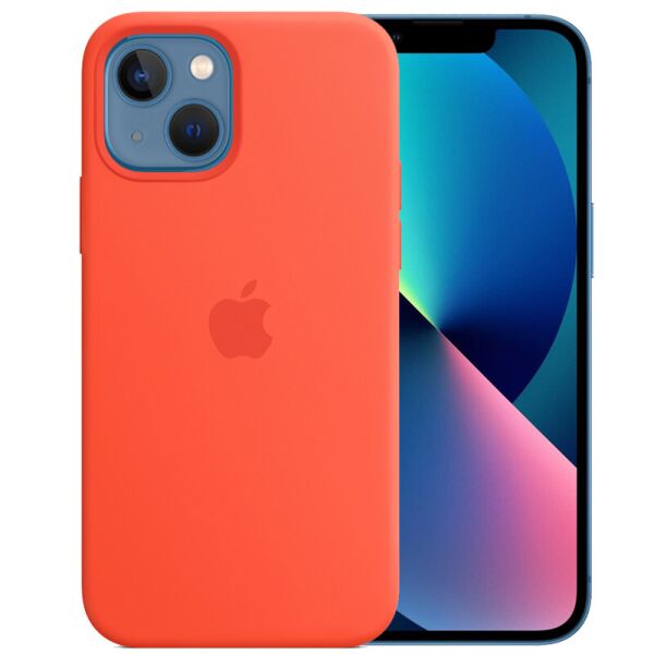

Чехол Silicone Case Full Protective (AA) для Apple iPhone 13 (6.1") Оранжевый / Electric Orange