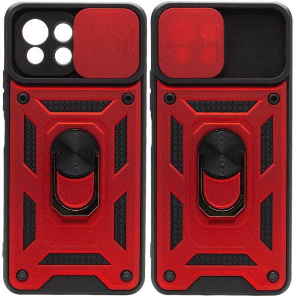 

Ударопрочный чехол Camshield Serge Ring for Magnet для Xiaomi Mi 11 Lite Красный