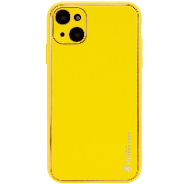 

Кожаный чехол Xshield для Apple iPhone 13 (6.1") Желтый / Yellow