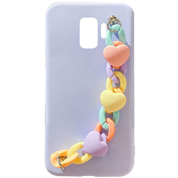 

Чехол Chained Heart c подвесной цепочкой для Samsung Galaxy S9 Lilac Blue