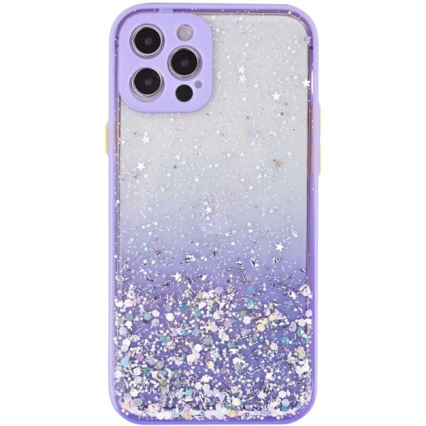 

TPU чехол Spangle star с защитой камеры для Xiaomi Redmi Note 10 5G / Poco M3 Pro Сиреневый
