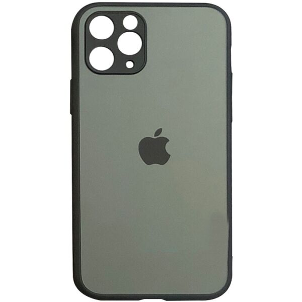 

TPU+Glass чехол Matte Candy Full camera для Apple iPhone X / XS (5.8") Зеленый