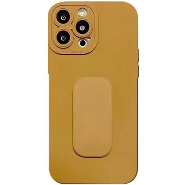 

Силиконовый чехол с держателем для Apple iPhone 12 Pro (6.1") Коричневый