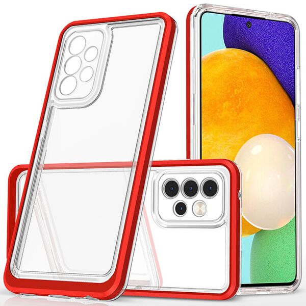 

TPU+PC чехол Clear 360 для Samsung Galaxy A72 4G / A72 5G Красный