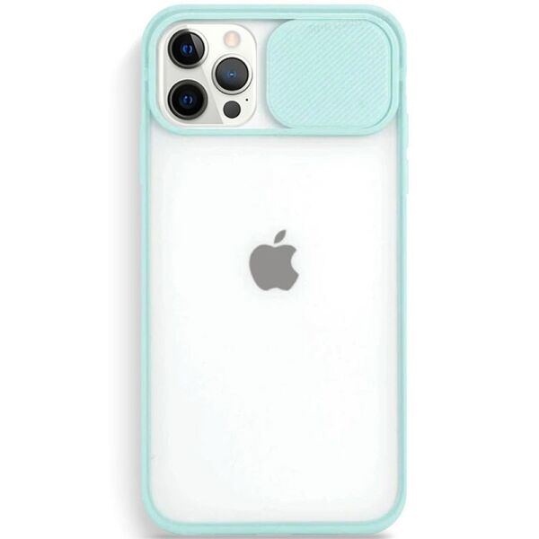 

Чехол Camshield mate TPU со шторкой для камеры для Apple iPhone 13 Pro Max (6.7") Бирюзовый