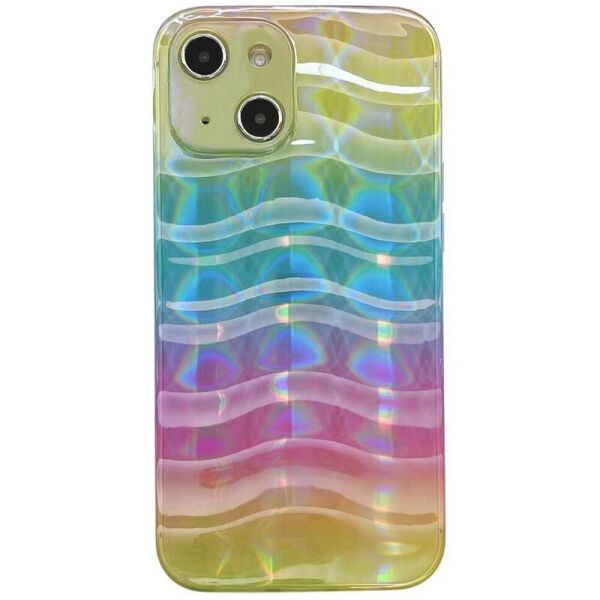

TPU чехол Wave Gradient для Apple iPhone 13 (6.1") Rainbow
