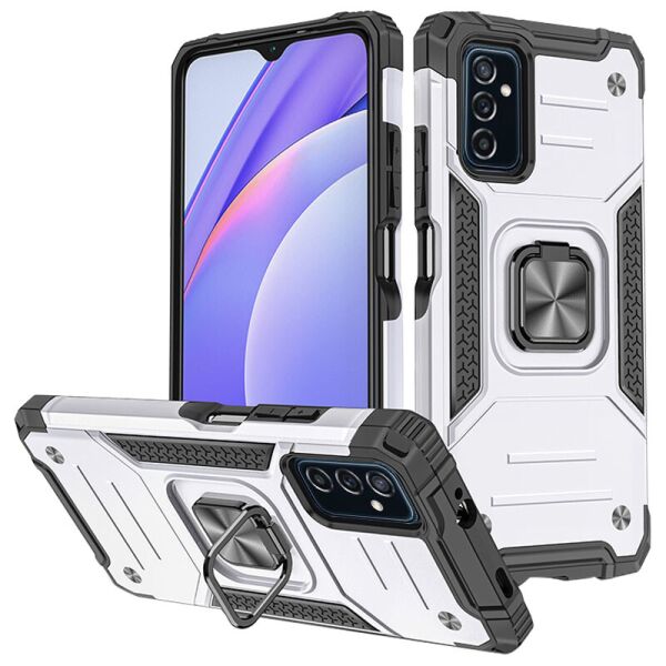 

Ударопрочный чехол Union Ring for Magnet для Samsung Galaxy M52 Серебряный