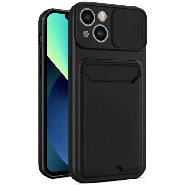 

TPU+PC чехол Card Holder для Xiaomi Redmi 9A Черный