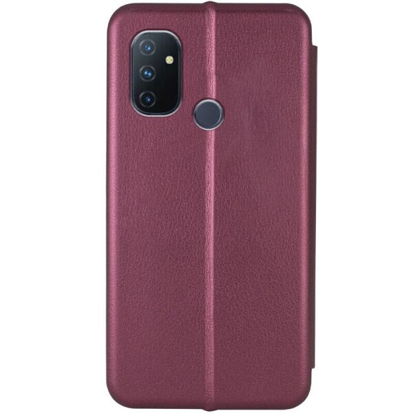 

Кожаный чехол (книжка) Classy для OnePlus Nord N100 Бордовый