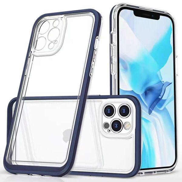 

TPU+PC чехол Clear 360 для Apple iPhone 12 Pro (6.1") Синий