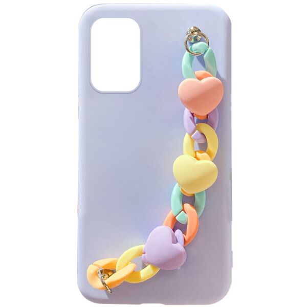 

Чехол Chained Heart c подвесной цепочкой для Xiaomi Redmi Note 10 Pro / 10 Pro Max Lilac Blue