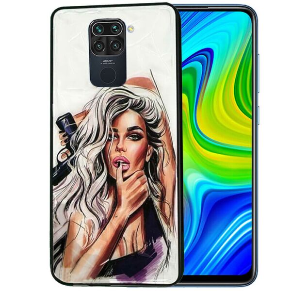 

TPU+PC чехол Prisma Ladies для Xiaomi Redmi Note 9 / Redmi 10X Purple