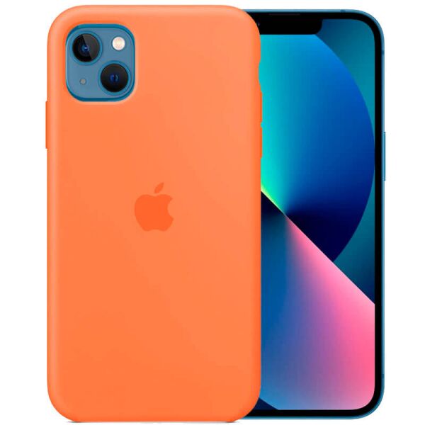 

Чехол Silicone Case Full Protective (AA) для Apple iPhone 13 (6.1") Оранжевый / Vitamin C