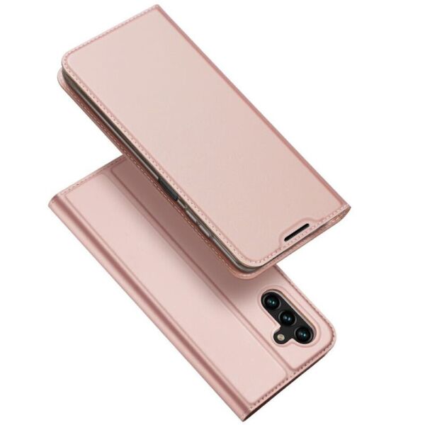 

Чехол-книжка Dux Ducis с карманом для визиток для Samsung Galaxy A13 4G Rose Gold