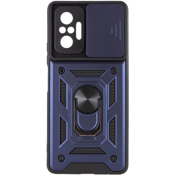 

Ударопрочный чехол Camshield Serge Ring for Magnet для Xiaomi Redmi Note 10 Pro / 10 Pro Max Синий
