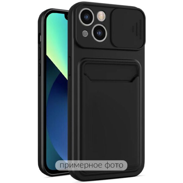 

TPU+PC чехол Card Holder для Xiaomi Poco X3 NFC / Poco X3 Pro Черный