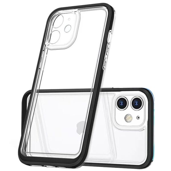 

TPU+PC чехол Clear 360 для Apple iPhone 12 (6.1") Черный