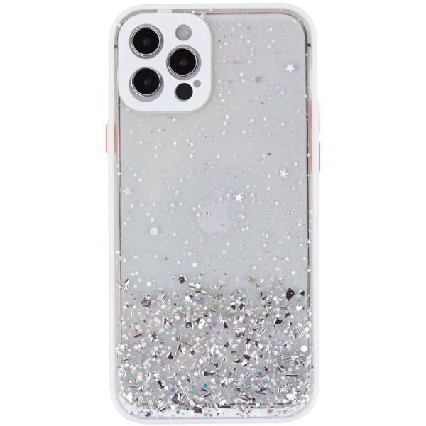 

TPU чехол Spangle star с защитой камеры для Samsung Galaxy A12 / M12 Белый
