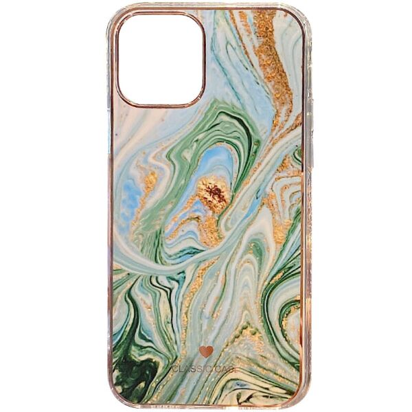 

TPU+PC чехол Мрамор для Apple iPhone 13 Pro Max (6.7") Green