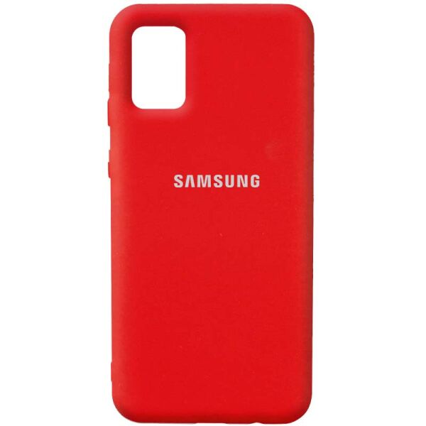 

Чехол Silicone Cover Full Protective (AA) для Samsung Galaxy A03s Красный / Red