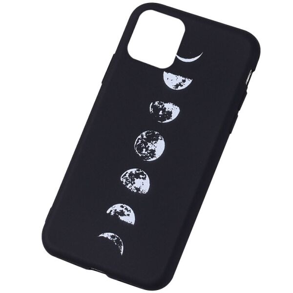 

TPU чехол Space black для Apple iPhone 12 Pro / 12 (6.1") Лунные фазы