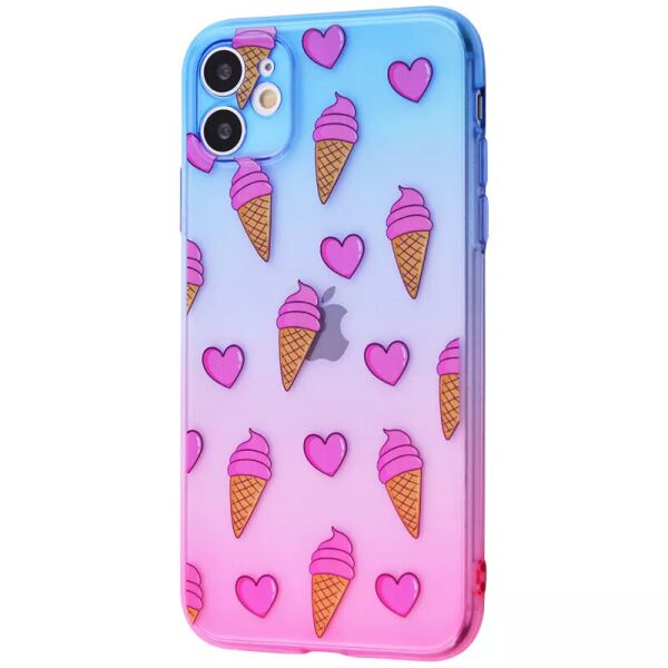 

TPU чехол Wave Sweet & Acid Case для Apple iPhone 11 (6.1") Black / Pink / Ice cream