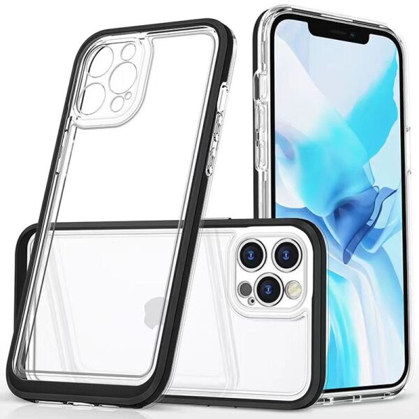 

TPU+PC чехол Clear 360 для Apple iPhone 13 Pro Max (6.7") Черный