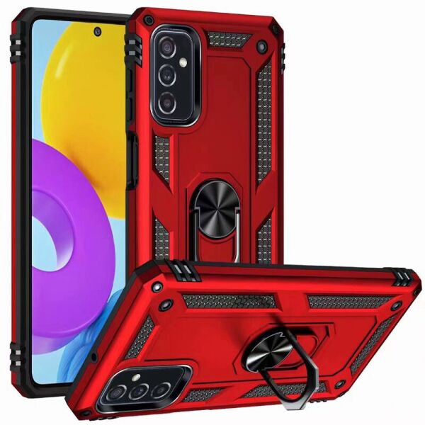 

Ударопрочный чехол Serge Ring for Magnet для Samsung Galaxy M52 Красный