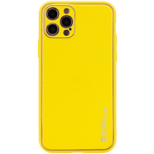 

Кожаный чехол Xshield для Apple iPhone 13 Pro Max (6.7") Желтый / Yellow