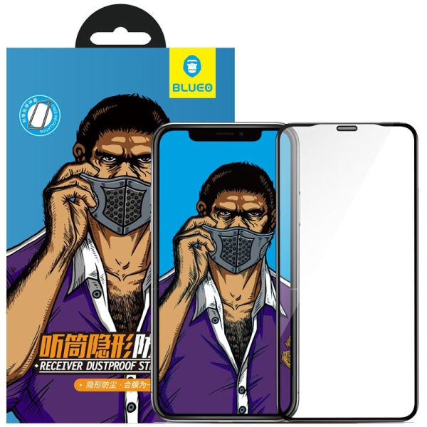 

Защитное 3D стекло Blueo Dustproof Stealth для Apple iPhone 12 Pro Max (6.7") Черный