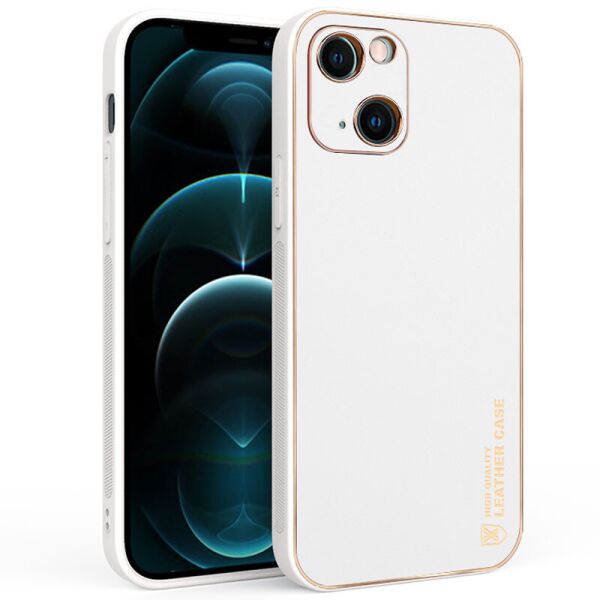 

Кожаный чехол Xshield для Apple iPhone 13 (6.1") Белый / White